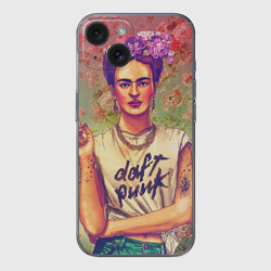 Чехол для iPhone 15 силиконовый с защитой камеры Фрида