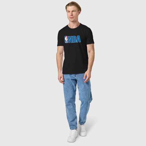 Мужская футболка хлопок NBA, цвет черный - фото 5