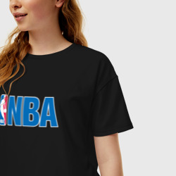 Женская футболка хлопок Oversize NBA - фото 2