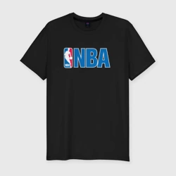 Мужская футболка хлопок Slim NBA