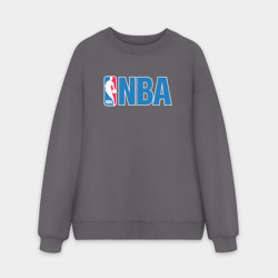Мужской свитшот oversize без начеса хлопок NBA