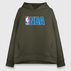 Женское худи Oversize хлопок NBA