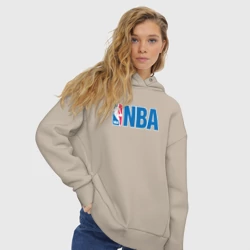 Женское худи Oversize хлопок NBA - фото 2