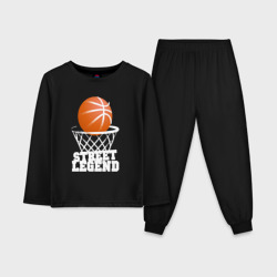 Детская пижама с лонгсливом хлопок Баскетбол