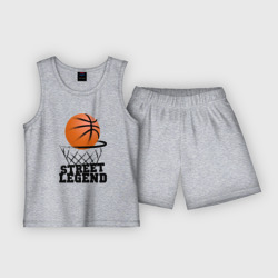 Детская пижама с шортами хлопок Баскетбол