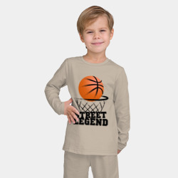 Детская пижама с лонгсливом хлопок Баскетбол - фото 2