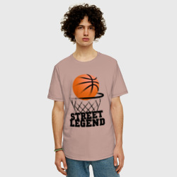 Мужская футболка хлопок Oversize Баскетбол - фото 2