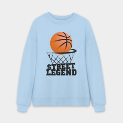 Мужской свитшот oversize без начеса хлопок Баскетбол