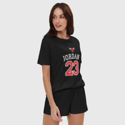 Женская пижама с шортиками хлопок Jordan - фото 2