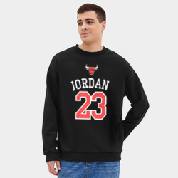 Мужской свитшот oversize без начеса хлопок Jordan - фото 2