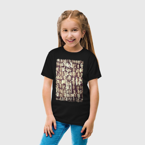 Детская футболка хлопок Звёзды кино (3), цвет черный - фото 5