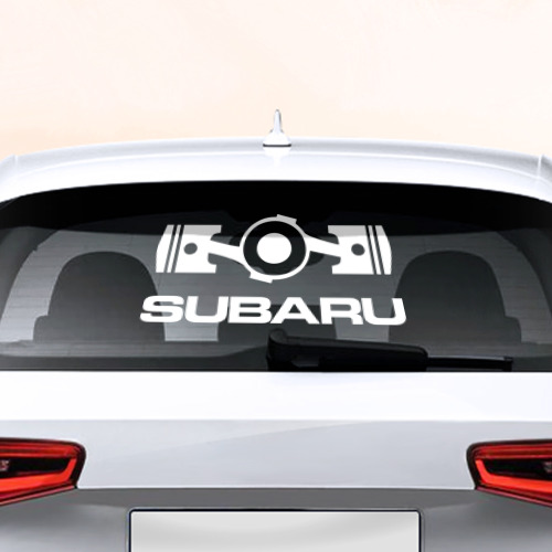 Наклейка на авто - для заднего стекла Subaru