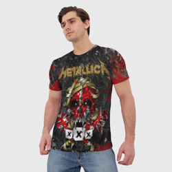 Мужская футболка 3D Metallica - фото 2