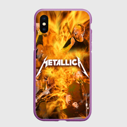 Чехол для iPhone XS Max матовый Metallica