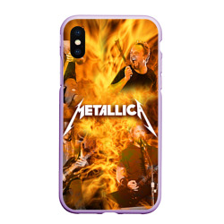 Чехол для iPhone XS Max матовый Metallica