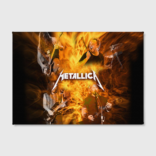 Холст прямоугольный Metallica, цвет 3D печать - фото 2