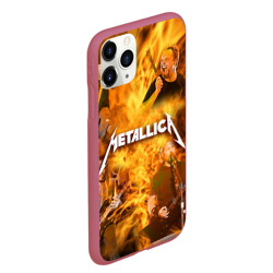 Чехол для iPhone 11 Pro Max матовый Metallica - фото 2