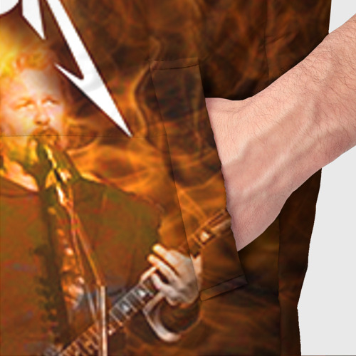 Мужской жилет утепленный 3D Metallica, цвет черный - фото 6