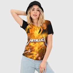 Женская футболка 3D Slim Metallica - фото 2