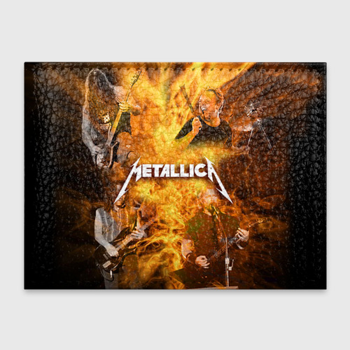 Обложка для студенческого билета Metallica, цвет черный