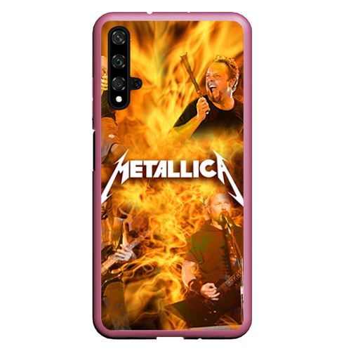 Чехол для Honor 20 Metallica, цвет малиновый