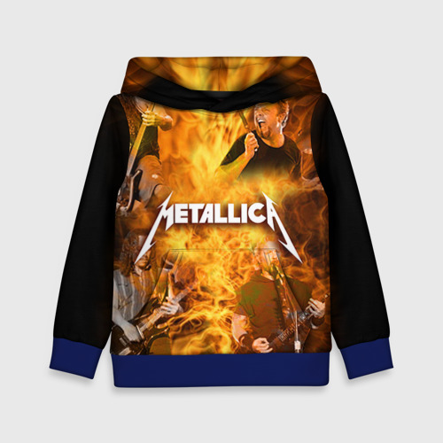 Детская толстовка 3D Metallica, цвет синий