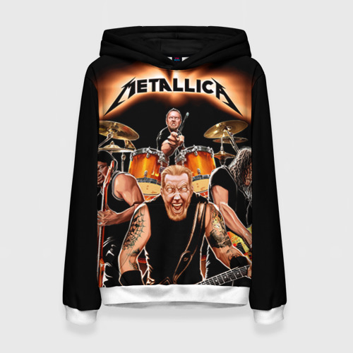 Женская толстовка 3D Metallica, цвет 3D печать