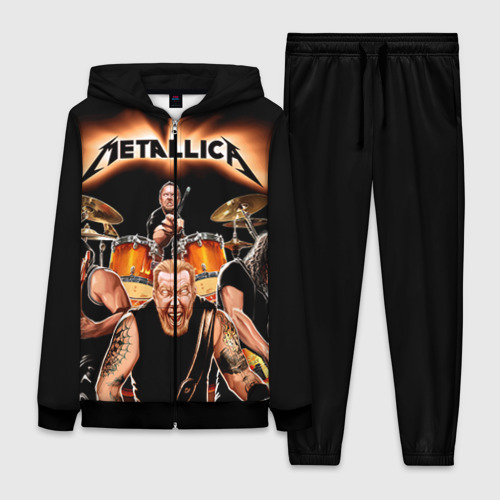 Женский костюм 3D Metallica, цвет черный