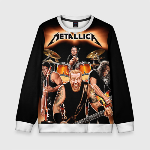 Детский свитшот 3D Metallica, цвет 3D печать