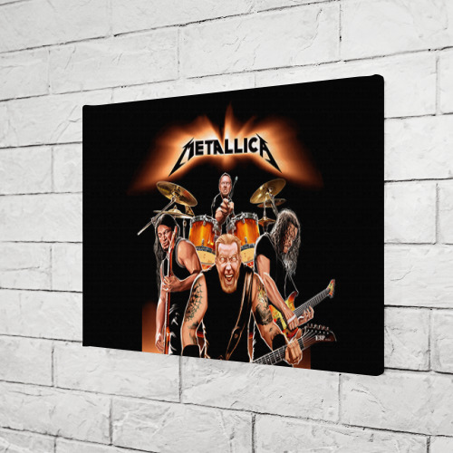 Холст прямоугольный Metallica, цвет 3D печать - фото 3