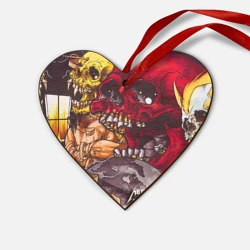 Деревянная игрушка Сердце Metallica
