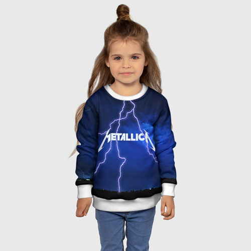 Детский свитшот 3D Metallica, цвет 3D печать - фото 7