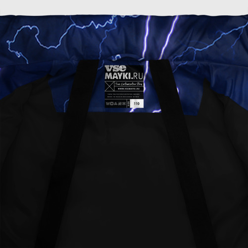 Зимняя куртка для девочек 3D Metallica, цвет черный - фото 7