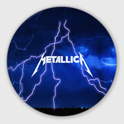 Круглый коврик для мышки Metallica