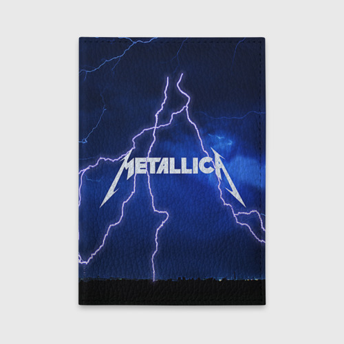 Обложка для автодокументов Metallica, цвет зеленый