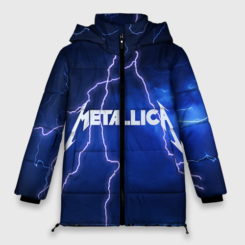 Женская зимняя куртка Oversize Metallica, цвет черный