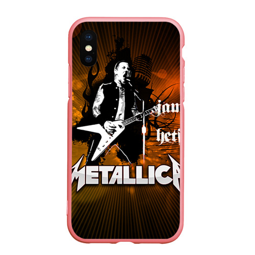 Чехол для iPhone XS Max матовый Metallica, цвет баблгам