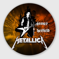 Круглый коврик для мышки Metallica