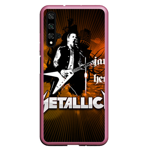 Чехол для Honor 20 Metallica, цвет малиновый