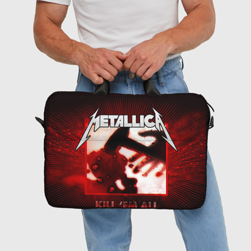 Сумка для ноутбука 3D Metallica, цвет 3D печать - фото 5