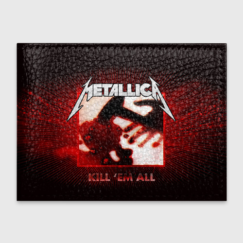 Обложка для студенческого билета Metallica, цвет бирюзовый