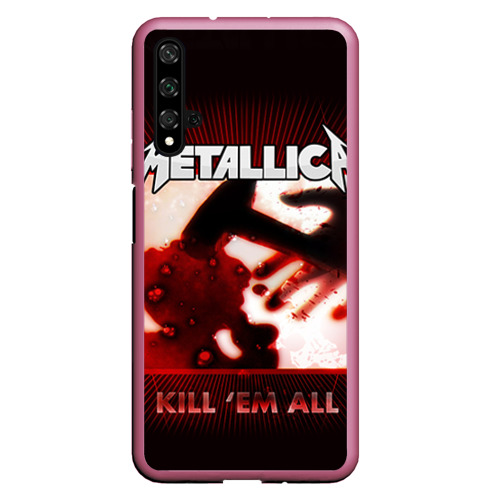 Чехол для Honor 20 Metallica, цвет малиновый