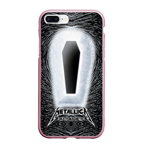 Чехол для iPhone 7Plus/8 Plus матовый Metallica, цвет розовый