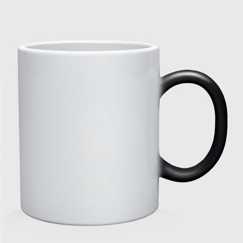 Кружка хамелеон Aperture Cup, цвет белый + черный - фото 2