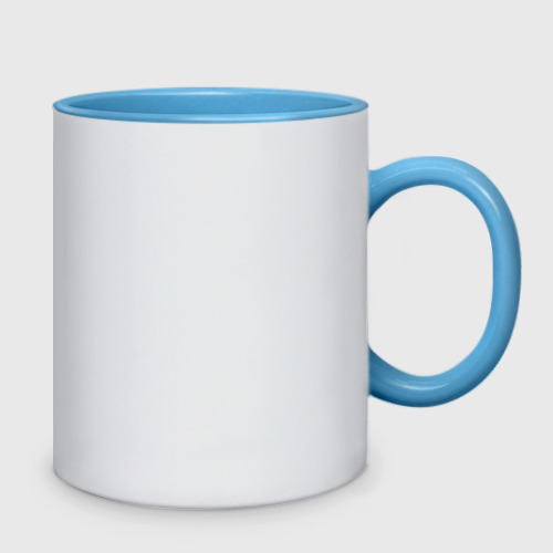 Кружка двухцветная Aperture Cup, цвет белый + небесно-голубой - фото 2