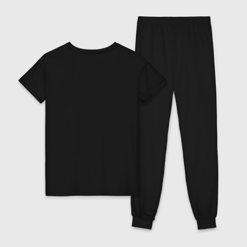 Женская пижама хлопок Шеврон одон, цвет черный - фото 2
