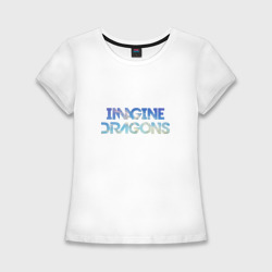 Женская футболка хлопок Slim Imagine dragons sky