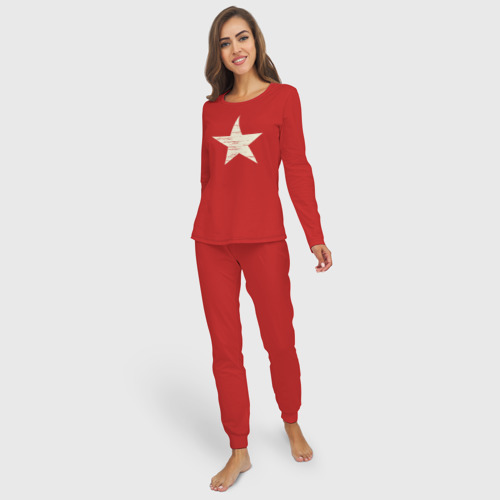 Женская пижама с лонгсливом хлопок The Star - фото 3