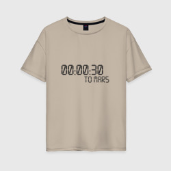 Женская футболка хлопок Oversize 30 Seconds to Mars