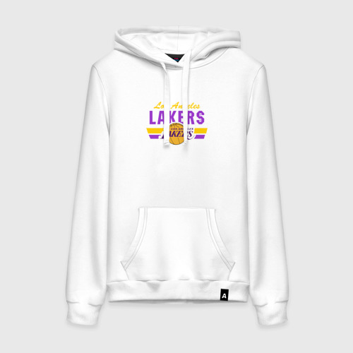 Женская толстовка хлопок Los Angeles Lakers, цвет белый